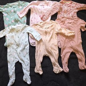 Carter's Pastel and Floral Kids Footies Collection